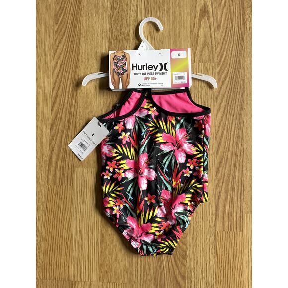 Girls' Hurley Swimsuit, 4 - Picture 3 of 4